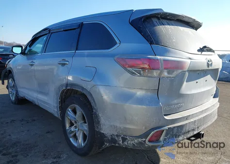 2014 Toyota Highlander Limited V6 z USA, uszkodzony, nr VIN 5TDDKRFH1ES030822